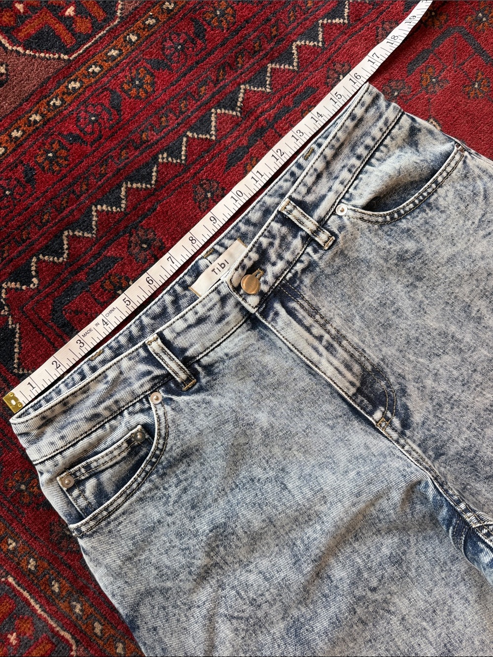 Tibi Brancusi Blue Acid Wash Jeans - Picture 3 of 6